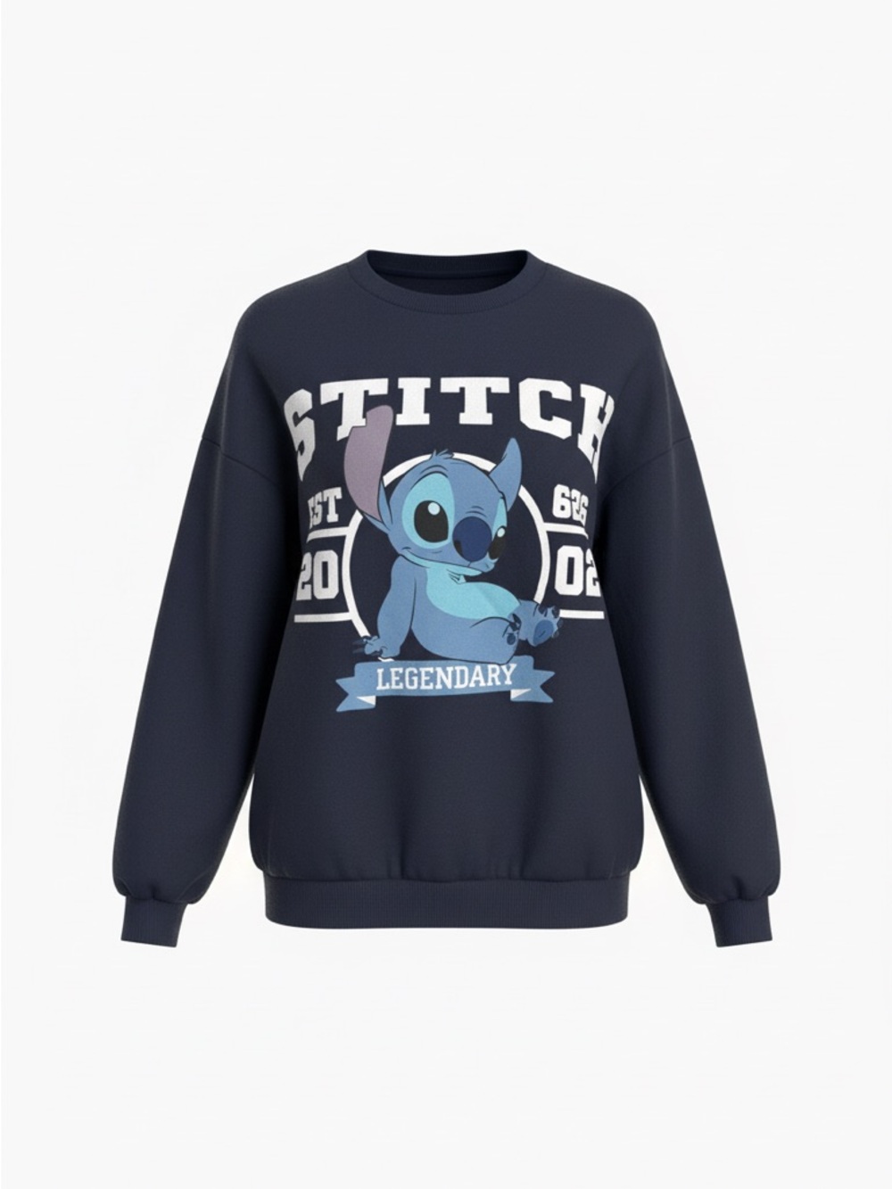 Disney Navy Blue Stitch 'Legendary' Crewneck Sweater
